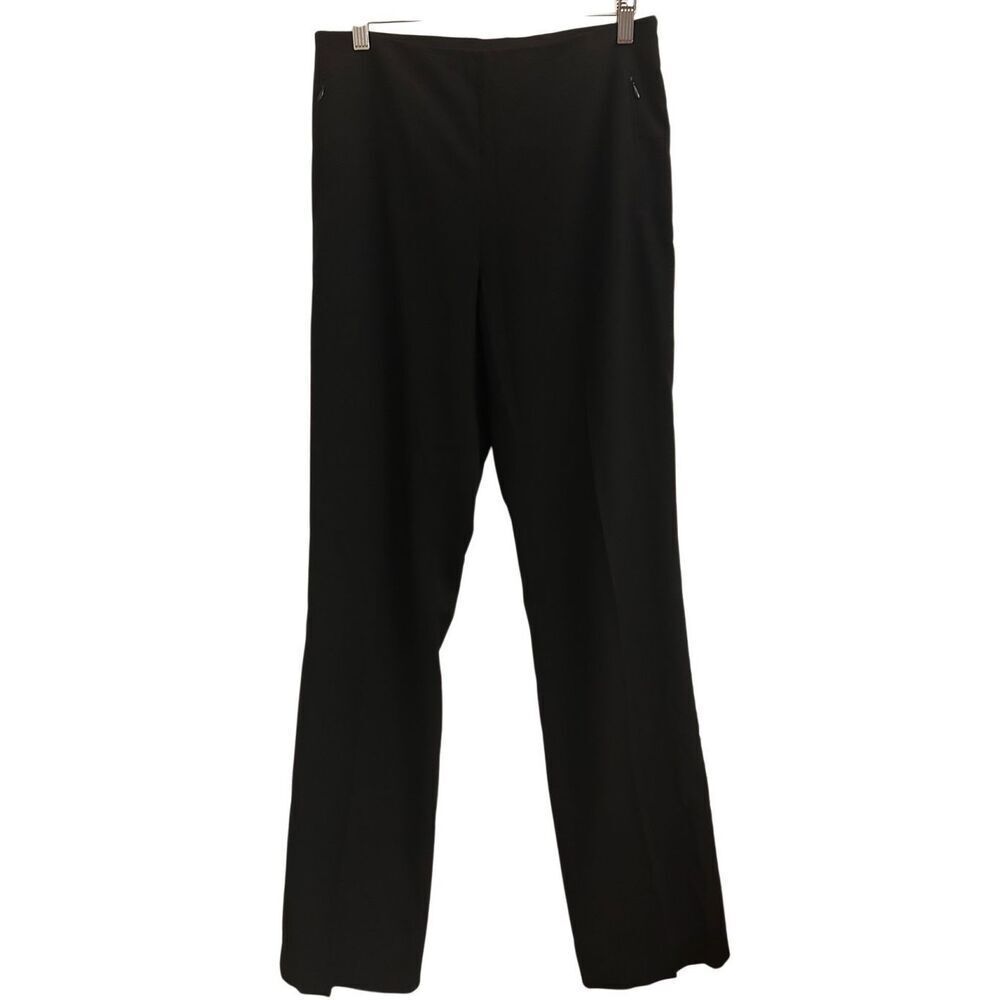 T Tahari studded straight leg dress pants size 6 work minimalist stretch comfy